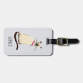 Mädchen Niedliches Siegel Point Siam Katze Name Ki Gepäckanhänger (Vorderseite horizontal)