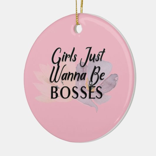 Mädchen nur wollen Bosse Ornament (Links)