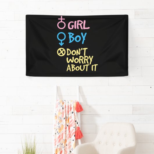 Mädchen oder Junge machen sich keine Sorgen darübe Banner (Insitu)