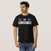 Mädchen oder Junge, rosa oder blaue Tio Lieben Sie T-Shirt (Vorne ganz)