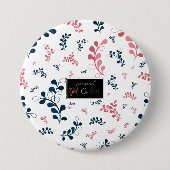 Mädchen oder Junge, rosa und blaues Geschlecht off Button (Vorderseite)