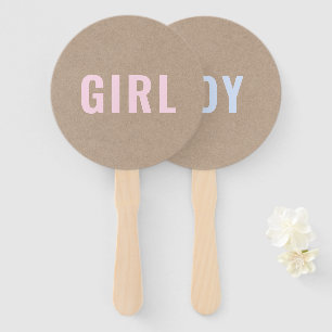 Mädchen oder Junge? Rustic Kraft Baby Shooting G Fächer