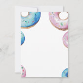 Mädchen oder Junge! Wir wissen es! Geschlechtsankü Einladung (Rückseite)