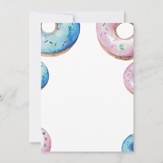 Mädchen oder Junge! Wir wissen es! Geschlechtsankü Einladung (Rückseite)