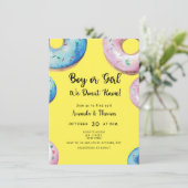 Mädchen oder Junge! Wir wissen es! Geschlechtsverk Einladung (Stehend Vorderseite)