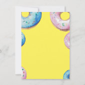 Mädchen oder Junge! Wir wissen es! Geschlechtsverk Einladung (Rückseite)