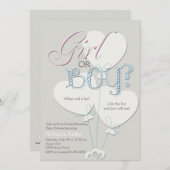 Mädchen-oder Jungen-Geschlecht decken Einladung (Vorne/Hinten)