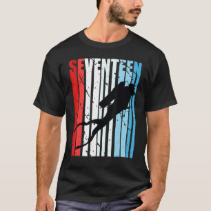 Mädchen oder Jungen Tauchen 17. Geburtstag Tiefsee T-Shirt