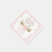 Mädchen-Ortlich-Gezogen-Baby-Party Serviette (Ecke)