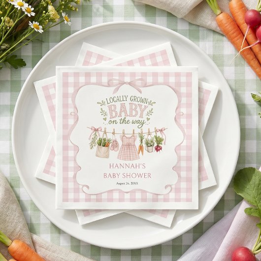 Mädchen-Ortlich-Gezogen-Baby-Party Serviette