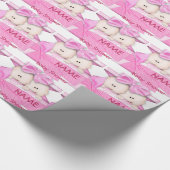Mädchen paart Babyparty-Geschenk-Packpapier Geschenkpapier (Ecke)