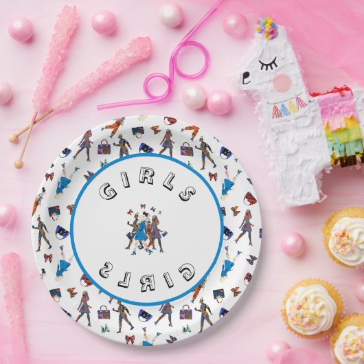 Mädchen Pappteller (Party)
