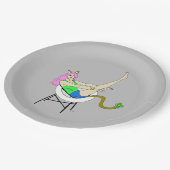 Mädchen Pappteller (Schrägansicht)