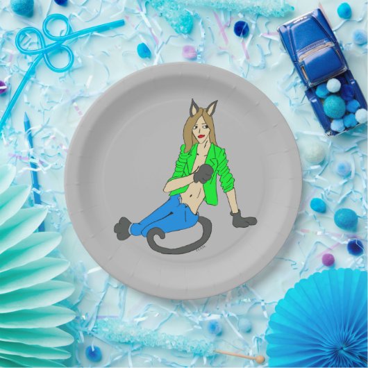 Mädchen Pappteller (Party)