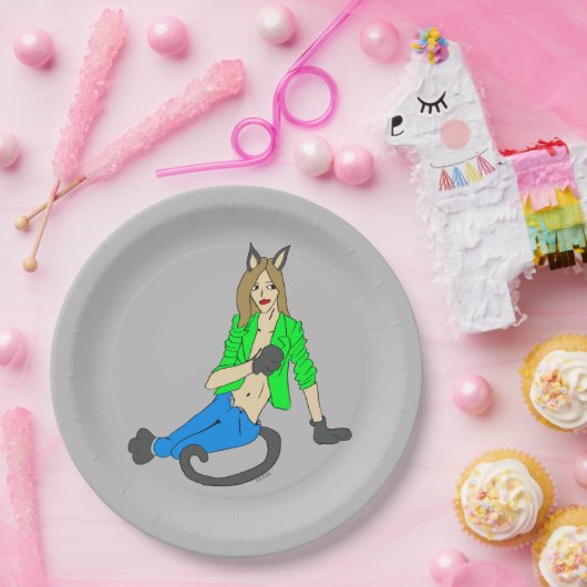 Mädchen Pappteller (Party)
