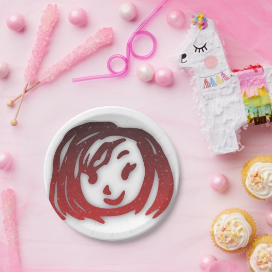 Mädchen Pappteller (Party)