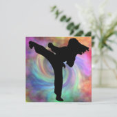 Mädchen-Party Einladung (Stehend Vorderseite)