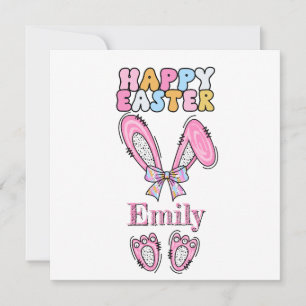 Mädchen personalisieren glückliche Ostern Bunny Pi