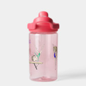 Mädchen Personalisiert Gymnastik Trinkflasche (Rückseite)