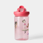 Mädchen Personalisiert Gymnastik Trinkflasche (Vorne)