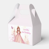 Mädchen Personalisiert Rosa Prinzessin Geburtstag Geschenkschachtel (Vorderseite)