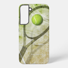Mädchen personalisiert Tennis Samsung Galaxy Hülle