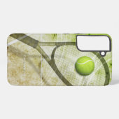 Mädchen personalisiert Tennis Samsung Galaxy Hülle (Rückseite (Horizontal))