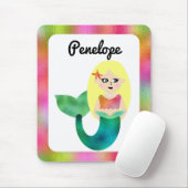 Mädchen-personalisierte blonde mousepad (Mit Mouse)