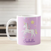 Mädchen Personalisierte Niedliche Whimsical Unicor Kaffeetasse