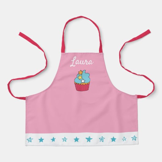 Mädchen Personalisierte Schürze für Backen (Vorderseite)