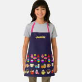 Mädchen Personalisierte Schürze mit Kawaii Party F (Insitu)