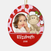 Mädchen-personalisierter Keramikornament (Links)