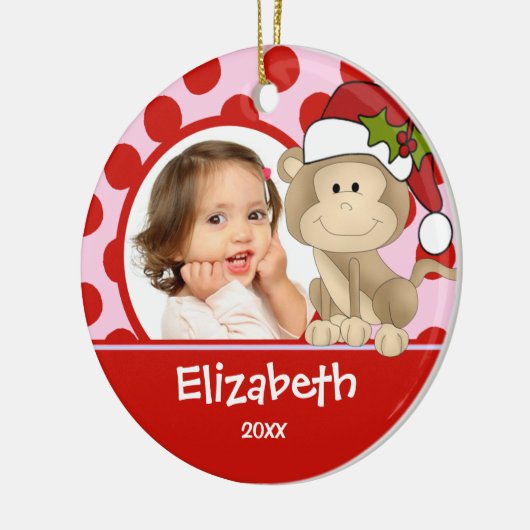 Mädchen-personalisierter Keramikornament (Links)