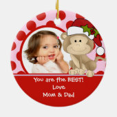 Mädchen-personalisierter Keramikornament (Hinten)