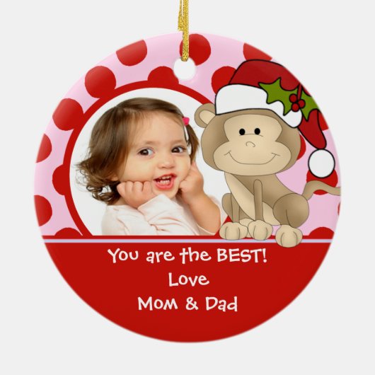 Mädchen-personalisierter Keramikornament (Hinten)