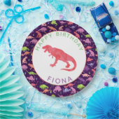 Mädchen-personalisiertes Pappteller (Party)