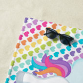 Mädchen-personalisiertes Strandtuch (Beispiel)