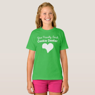 Mädchen-Pfadfinder-Plätzchen-Verkäufer-Shirt T-Shirt