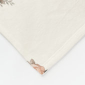 Mädchen Pfirsich Pferd Rosen Muster Fleecedecke (Ecke)