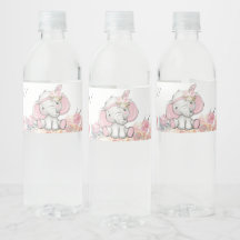 Mädchen Pink Boho Elefant Baby Shower