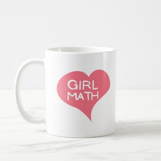 MÄDCHEN Pink Liebe Herz Kaffeetasse (Links)