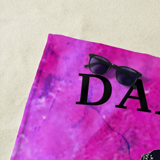 Mädchen Pink Lila Galaxy Tanzhandtuch Strandtuch (Beispiel)