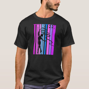 Mädchen Pink Rhythmische Gymnastik 13. Geburtstag T-Shirt