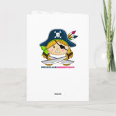 Mädchen-Piraten-Schiffs-Szenen-2. Karte (Rückseite)