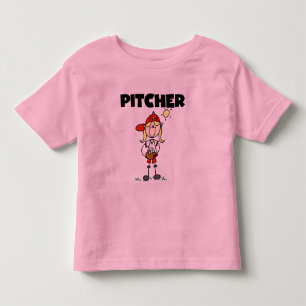 Mädchen-Pitcher-T-Shirts und Geschenke Kleinkind T-shirt