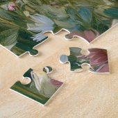 Mädchen Pony Berge Wiese Blumen Malerei Puzzle (Seite)