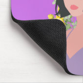 Mädchen-Pop-Bob-Mauspad Mousepad (Ecke)
