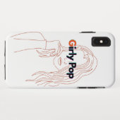 Mädchen-Pop - Orange/Braun Case-Mate iPhone Hülle (Rückseite (Horizontal))