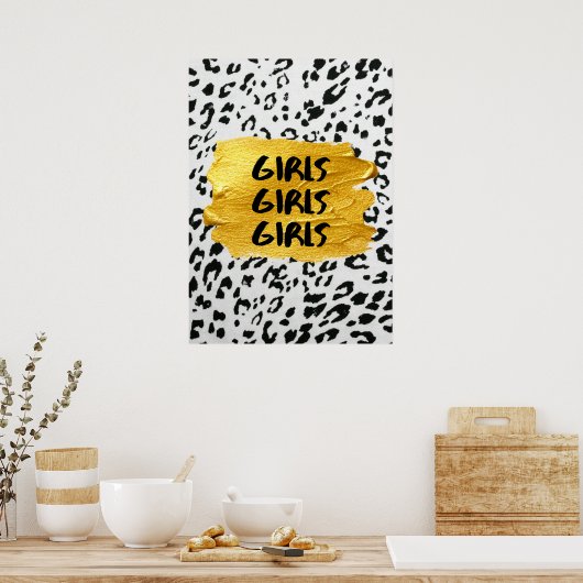 Mädchen Poster (Küche)