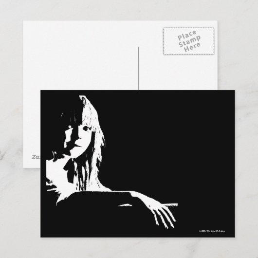 Mädchen Postkarte (Vorne/Hinten)